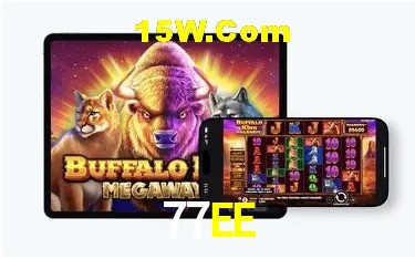 Tela de boas-vindas e lobby de jogos do aplicativo 77EE